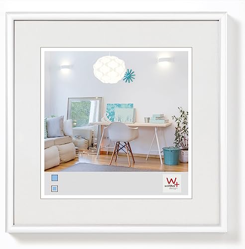 (-50%) walther design Bilderrahmen weiss 30 x 30 cm New Lifestyle Kunststoffrahmen KV330W