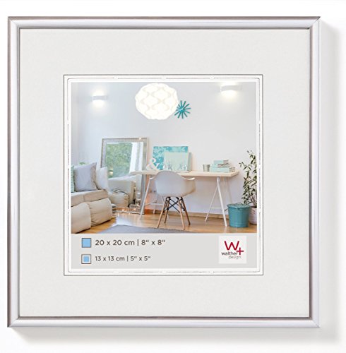 (-57%) walther design Bilderrahmen silber 30 x 30 cm New Lifestyle Kunststoffrahmen KV330S