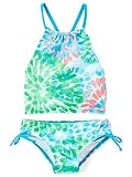 Kanu Surf Girls' Toddler Daisy Halter Tankini Beach Sport 2-Piece Swimsuit, Blue, 2T