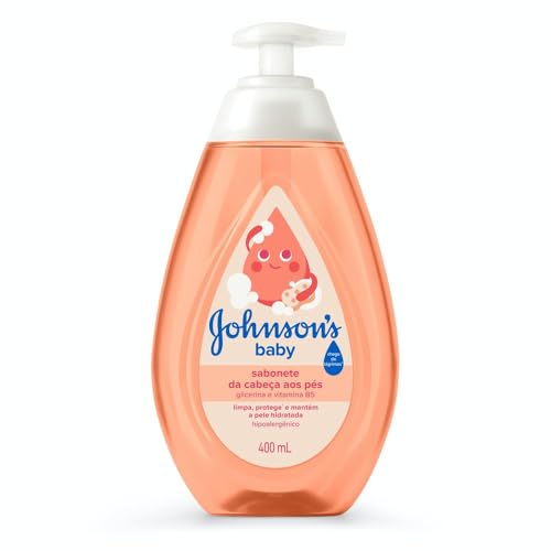 Johnson's Baby Sabonete Líquido Glicerina Da Cabeça Aos Pés, 400ml