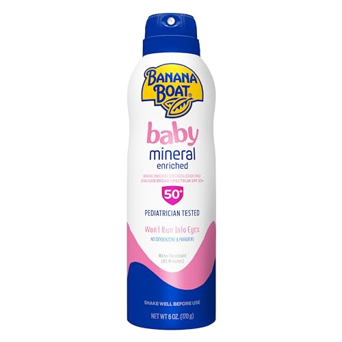 Banana Boat Baby Mineral Enriched Spray Sunscreen SPF 50 6oz