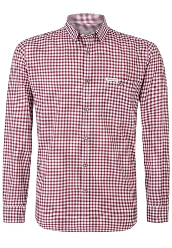(-22%) Stockerpoint Campos3 Herren Trachtenhemd, Bordeaux, XL