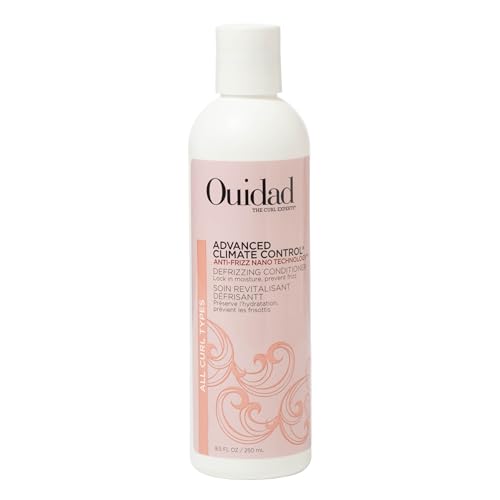 Ouidad Advanced Climate Control Defrizzing Conditioner - 8.5 fl oz, Anti-Frizz Nano Technology, Locks In Moisture, Protects Curls from Heat, Safe for Color-treated Hair, For All Curl Types