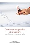 Danse Contemporaine Et Littrature Entre Fictions Et Performances Crites Recherches