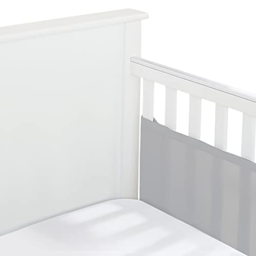 BreathableBaby Classic Breathable Mesh Liner for Solid End Cribs Best for Solid End Cribs A