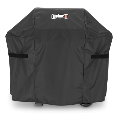 Weber Premium Outdoor Grill Cover, Water Resistant, Compatible with Small Spirit Series Gas Grills, Black