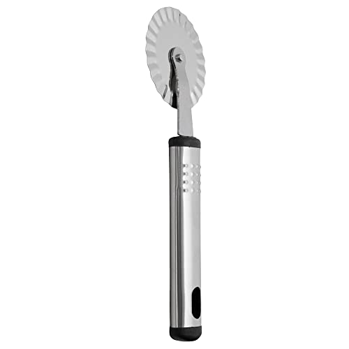 Mimo Style Cortador Com Molde Redondo para Massas, Cabo Inox, Perfeito para Moldar e Cortar Suas Receita, Produto Pequeno, Leve e Fácil de Manusear, Mede 18,5cm e pesa 50 Gramas