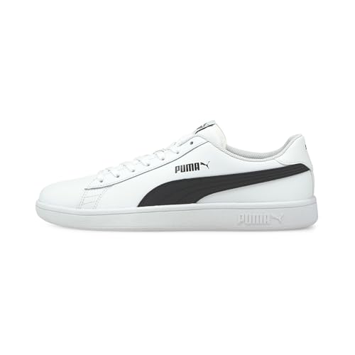 (-40%) PUMA Unisex Puma Smash v2 L Low-Top, Puma White-Puma Black, 47 EU