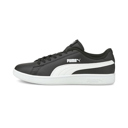 (-46%) PUMA Unisex Puma Smash v2 L Low-Top, Puma Black-Puma White, 38.5 EU