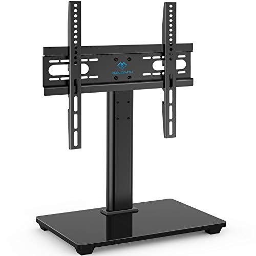 PERLESMITH Universal TV Stand, Table Top TV Stand for 32-60 inch TVs &amp; Monitors, Height Adjustable TV Mount Stand Ho