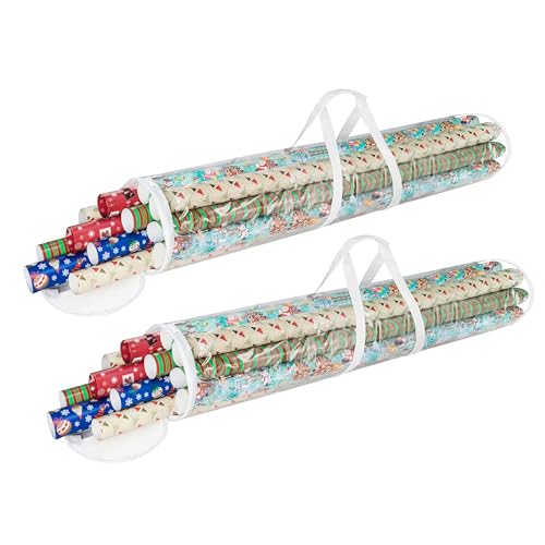 Elf Stor 83-DT5054 Gift Wrap Storage Bags Holds 40-Inch Rolls of Paper-2 Pack, X-Large...