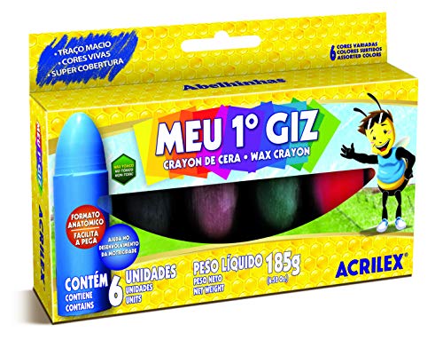 Meu Primeiro Giz Acrilex Multicor
