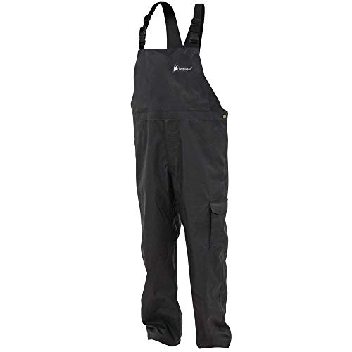 FROGG TOGGS Men's Stormwatch Waterproof Fishing Bib, Black, X-Large