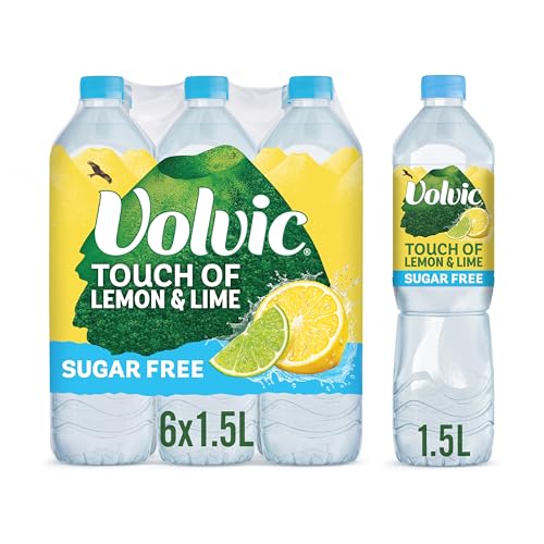 Volvic Touch of Fruit Lemon & Lime Sugar Free Still Flavoured Water Multipack 6x1.5L