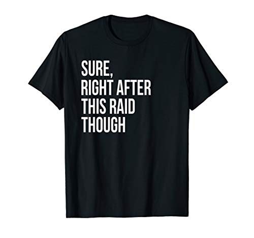 Sure Right After This Raid Funny Gift For Gamers T-Shirt
