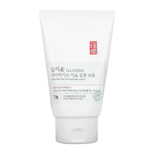 Illiyoon Ceramide Ato Concentrate Cream | Moisturizer for Dry & Sensitive Skin, 100hr Lasting Hydration, For Face & Body, Gentle for Infants, Moisture Barrier Repair, Vegan Certified, 6.76 fl.oz.