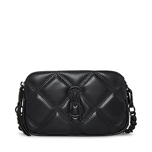 Steve Madden Womens DAISY Quilted Crossbody, Black, one size