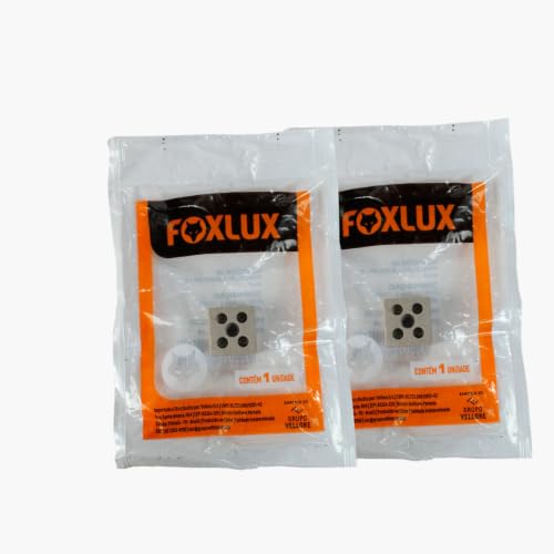 Conector Chuveiro Porcelana Foxlux Bipolar 10mm Alta Temperatura 2 Unidades