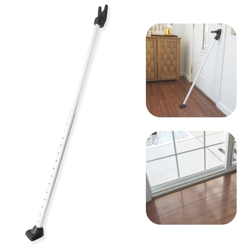 SECURITYMAN Door Security Bar & Sliding Patio Bar - Constructed of High Grade Iron - Great for Apartment Security, Hotel Safety, or Home Protection Door Stoppers