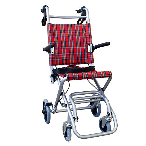 (-88%) Mobiclinic®, Transitrollstuhl, Modell Neptuno, Aluminium, Klappbar, Bremse an den Griffen, Europäische Marke, Klappbare Fußstützen, Klappbare Armlehnen, Leichtgewicht, mit Sicherheitsgurt