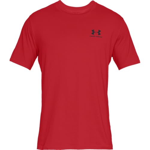 (-28%) Under Armour Herren Left Chest Logo T-Shirt Rot S