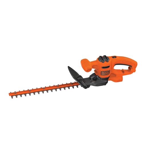 BLACK+DECKER Electric Hedge Trimmer, 16-Inch 3.0 Amp Compact Corded Power Hedge Trimmer (BEHT100)