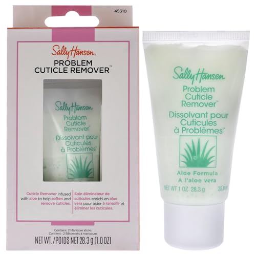 Sally Hansen Problem Cuticle Remover™, Eliminate Thick & Overgrown Cuticles, Ph Balance Formula, Infused with Aloe Vera to Soothe and Condition