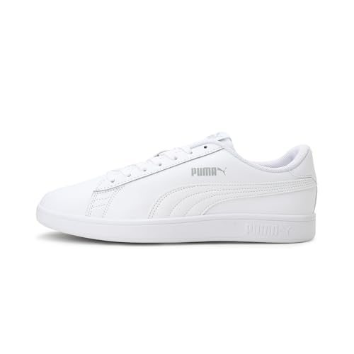 (-40%) PUMA Unisex Puma Smash v2 L Low-Top, Puma White-Puma White, 48.5 EU
