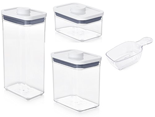 (-28%) OXO Good Grips 3-teiliges rechteckiges POP-Behälter-Set mit Löffel