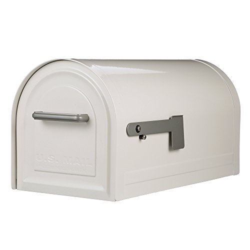 Gibraltar Mailboxes Reliant Locking Mailbox Large White Post Mount