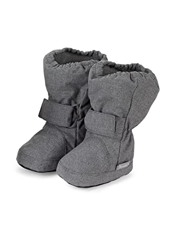(-34%) Sterntaler Jungen Baby sko Stiefel, Grau(Anthrazit Melange), 19/20 EU