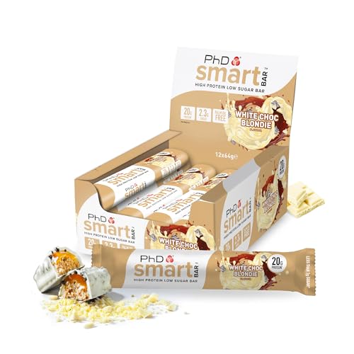 (-24%) PhD Nutrition Smart Bar (12x64g) White Chocolate Blondie - Riegel - Protein Riegel