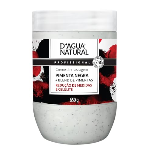 Creme Massagem Pimenta Negra Natural