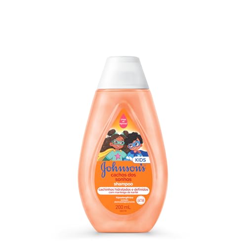 Johnson's Baby Shampoo Infantil Para Cabelos Cacheados Cachos Dos Sonhos, 200ml