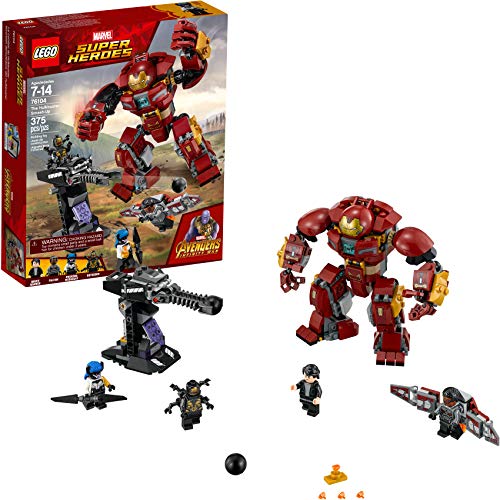 LEGO Marvel Super Heroes Avengers: Infinity War The Hulkbuster Smash-Up 76104 Building Kit features Proxima Midnight, Outrider, and Bruce Banner figures (375 Pieces)
