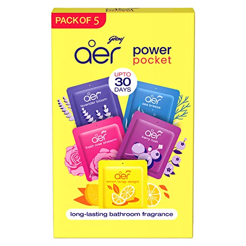 Godrej Aer Power Pocket Air Freshener, 5-Pack