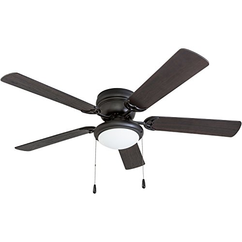 Portage Bay Hugger 52-inch Matte Black West Hill Ceiling Fan with Bowl Light This affordable model