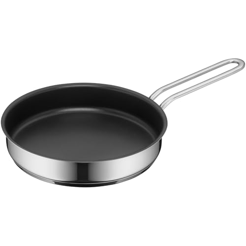 (-36%) WMF Mini Bratpfanne beschichtet klein 18 cm, Cromargan Edelstahl poliert, Induktion, stapelbar, ideal für kleine Portionen oder Singlehaushalte