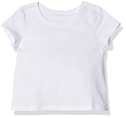 The Children's Place Baby Girls And Toddler Basic Short Sleeve Layering T-shirts Shirt, White Single, 5T US