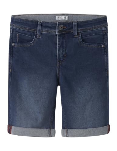 (-31%) NAME IT Jungen Nkmsilas Slim Dnm L 2272-ax Noos Shorts, Blau (Medium Blue Denim), 164 EU