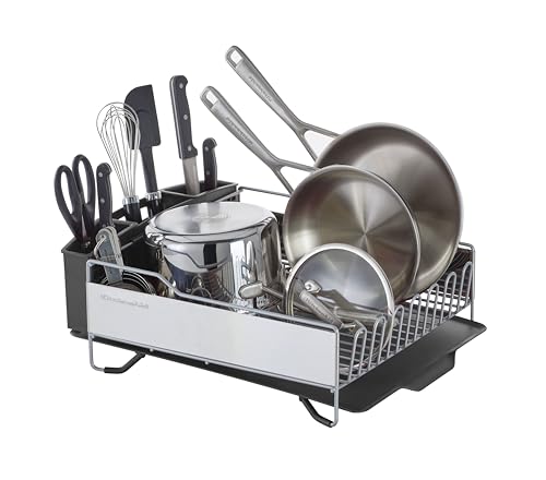 KitchenAid Large Capacity Dish Rack with Drain Board