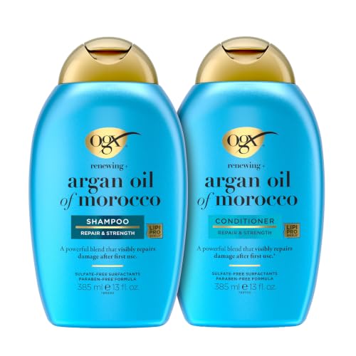 OGX Renewing + Argan Oil of Morocco Shampoo & Conditioner Set, 13 fl. Oz, 2 Pack