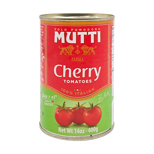 Mutti Cherry Tomatoes (Ciliegini), 14 oz. | 1 Pack | Italy’s #1 Brand of Tomatoes | Fresh Taste for Cooking | Canned Tomatoes | Vegan Friendly & Gluten Free | No Additives or Preservatives