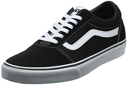 Vans Women's Ward Sneaker, Suede/CanvasBlack/White, 8.5