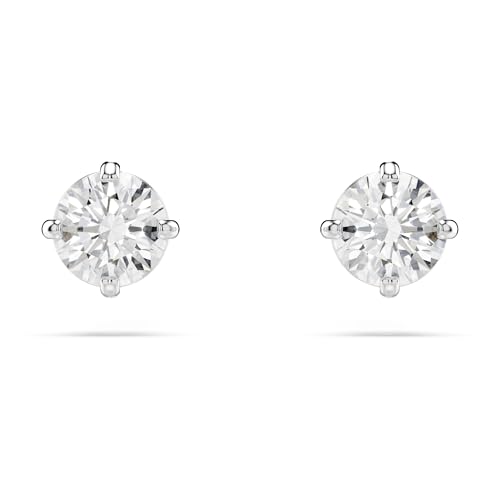 (-16%) Swarovski Stilla Attract Ohrstecker, Rund, Klein, Weiss, Rhodiniert