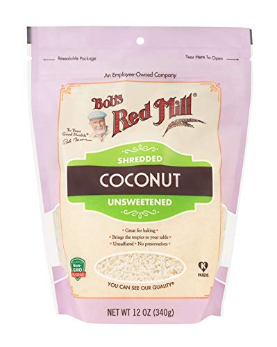 Bob's Red Mill Shredded Coconut, 12oz (Pack of 1) - Non GMO, Fair Trade Certified, Vegan, Paleo Friendly, Keto Friendly Friendly, Kosher
