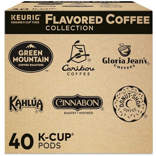 Keurig Flavored Coffee Pods Collection Variety Pack, 40 Count