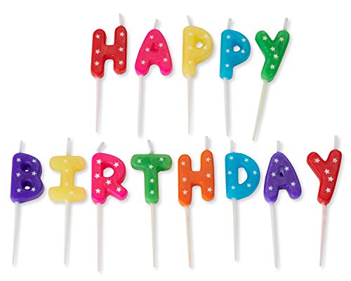 Papyrus Birthday Candles, Happy Birthday Toothpicks (13-Count)