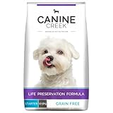 Canine Creek Ultra Premium Starter Dry Dog Food for All Breed Sizes, Preservative-Free - 441.33 Ounces (+35.27 Ounces Extra Free Inside)