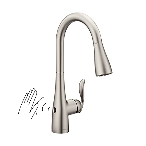 Moen Arbor Motionsense Wave-2 Sensor Touchless One-Handle Kitchen-Sink-Faucet Most Powerful Sprayer